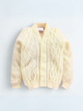 Baby Girls Cable Knit Buttoned Cardigan – Cream