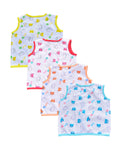 V-Neck Sleeveless Printed Pack of 4 Jhablas