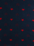 2 in 1 Red & Navy Reversible Star Design Blanket