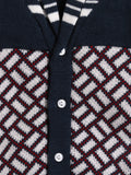 Woolen Cardigan for Toddlers – Navy and White