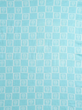 2 in 1 Blue & White Reversible Leaf Design Blanket