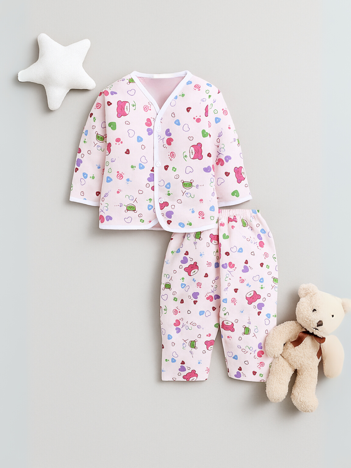 Snuggle Time Baby Cotton Night Suit
