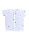 Round Neck Printed Muslin Shirts & Shorts Set