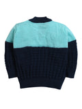 Baby Color Blocked Cardigan - Navy and Green