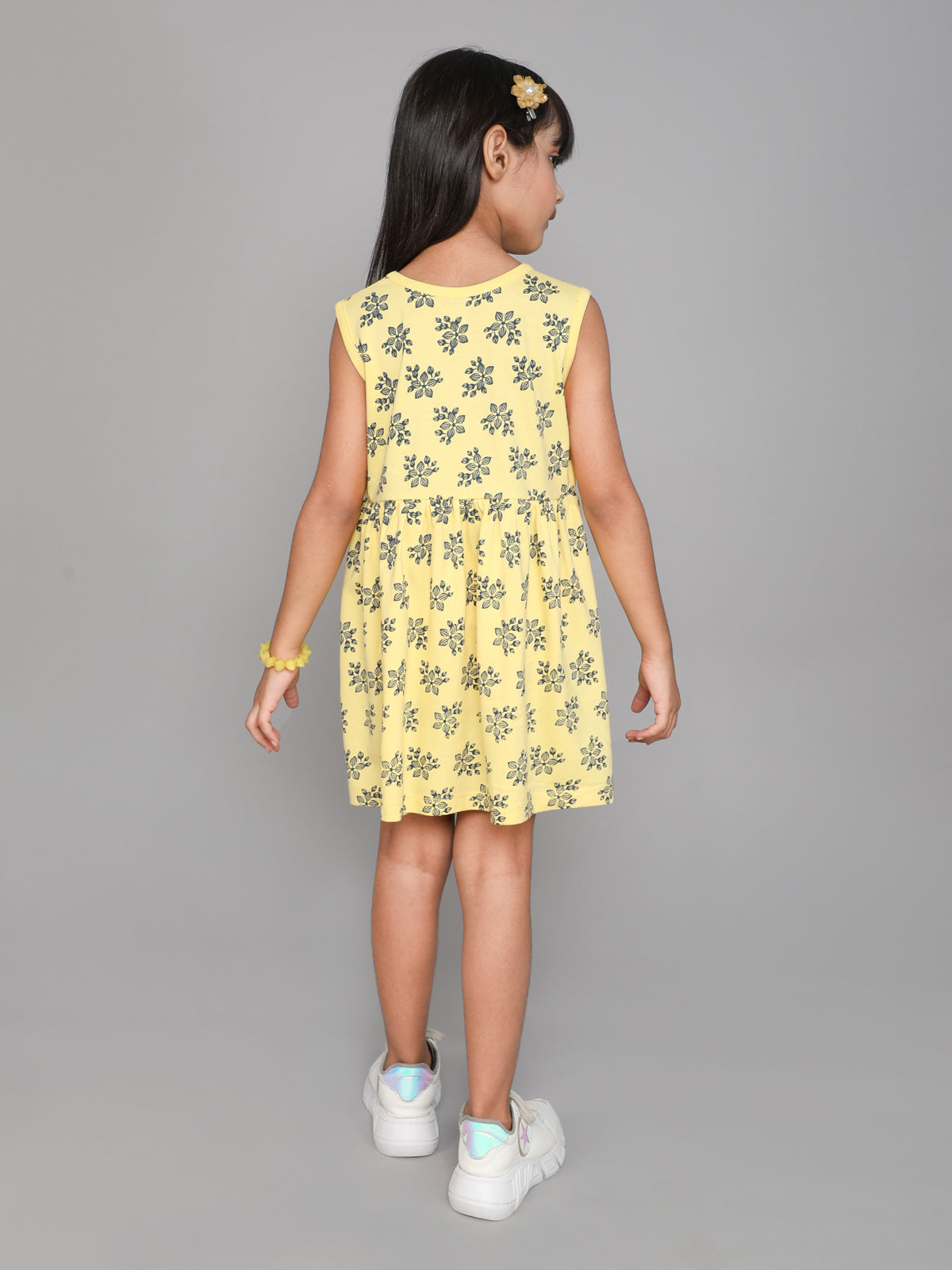 Happy Vibes  Cotton Frock