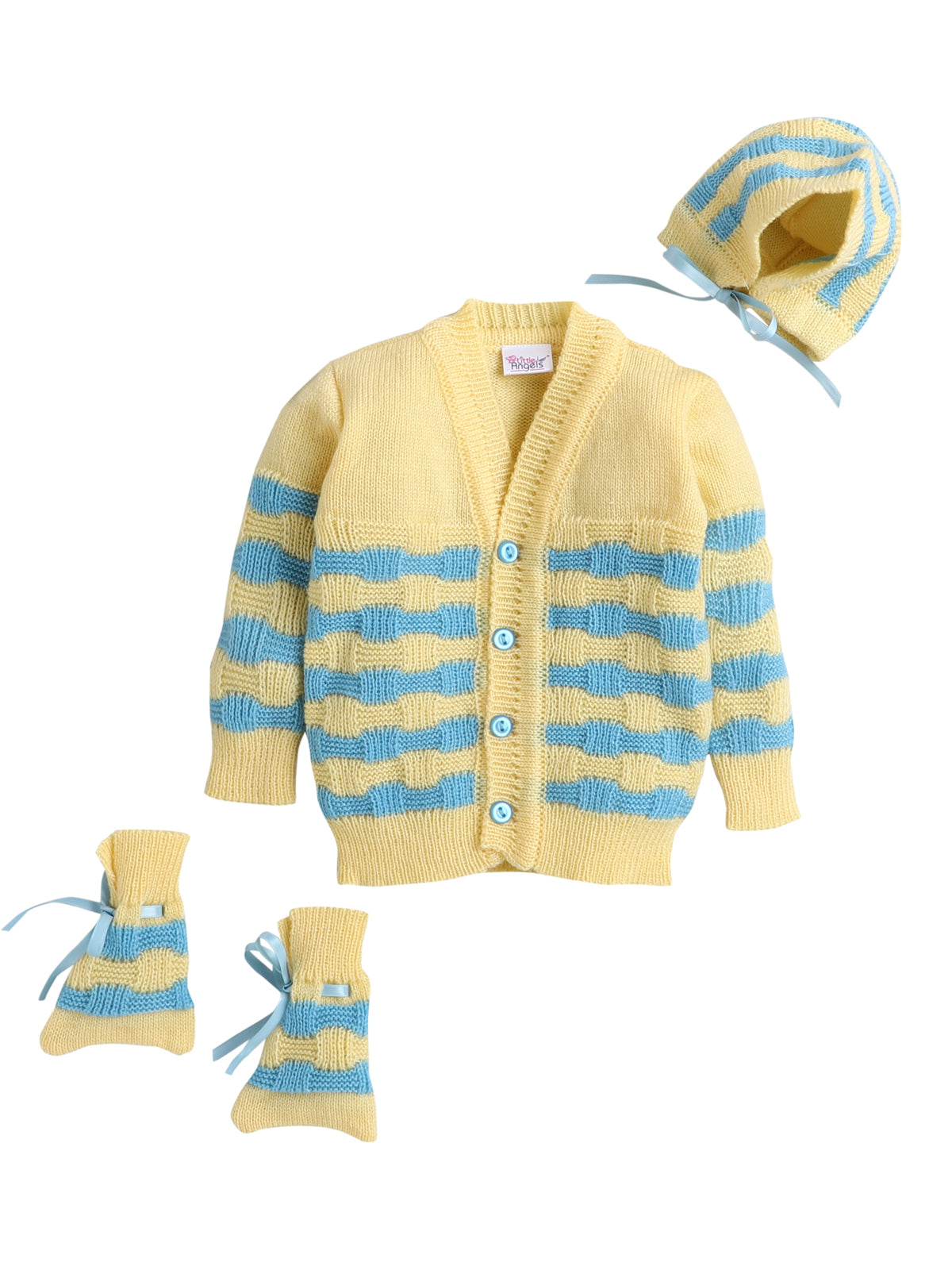 Playdate Knits 3-Piece Baby Sweater Ensemble
