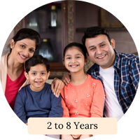 2 to 8 Years