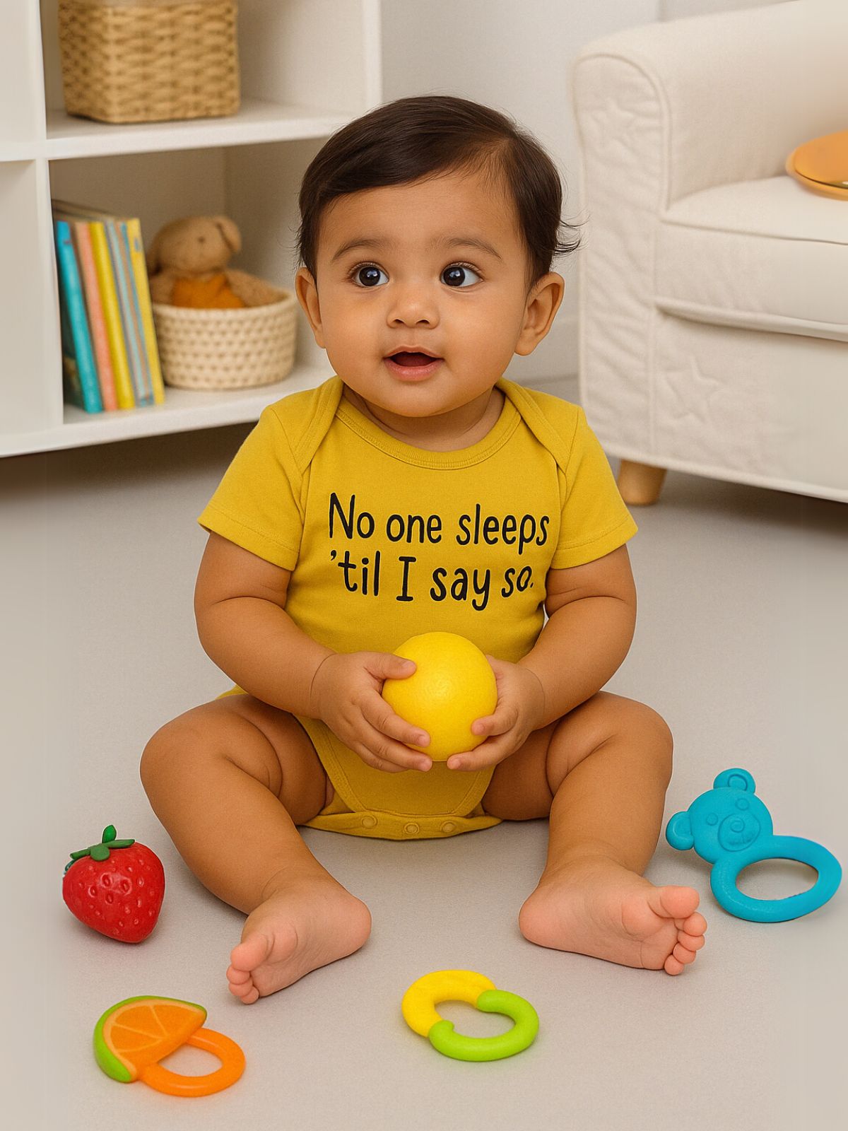 Little Doodles Printed Baby Onesie