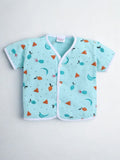 V-Neck Half Sleeves Printed Jhabla