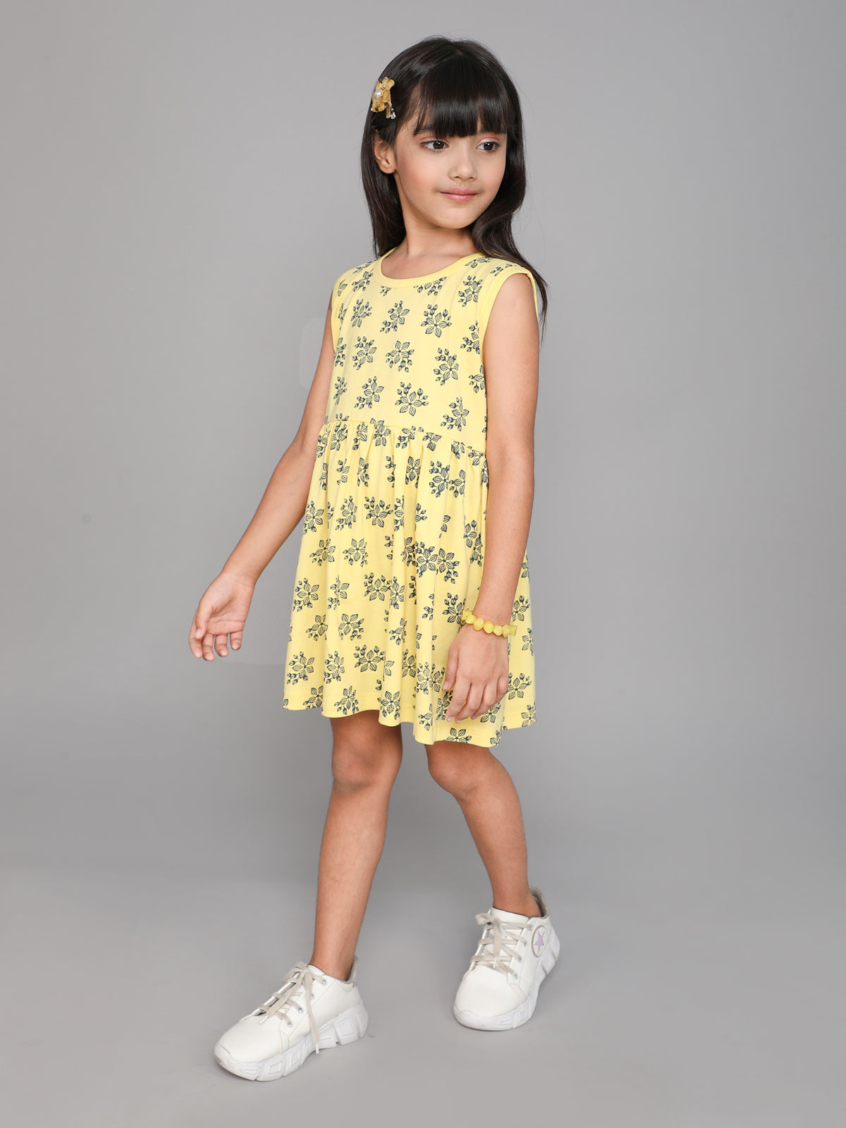 Happy Vibes  Cotton Frock
