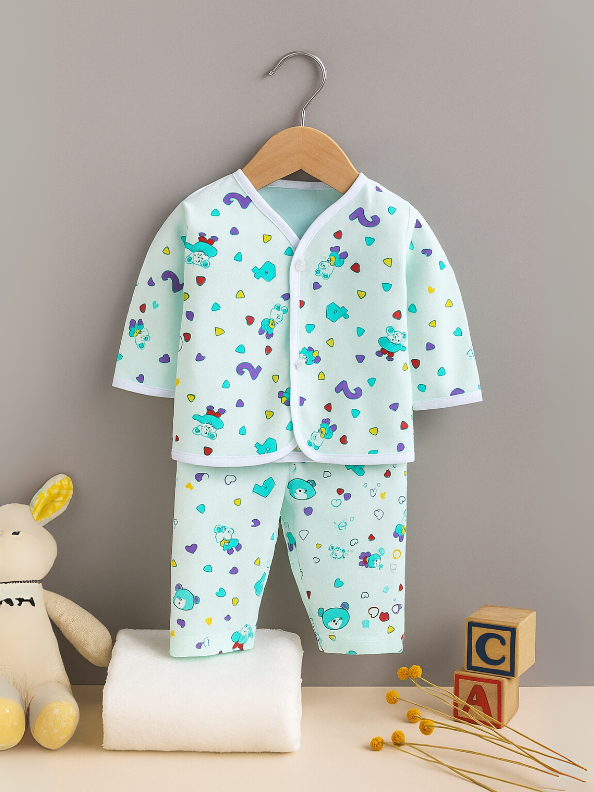 Snuggle Time Baby Cotton Night Suit