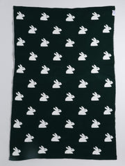 Baby Wool Rabbit Design Reversible Blanket