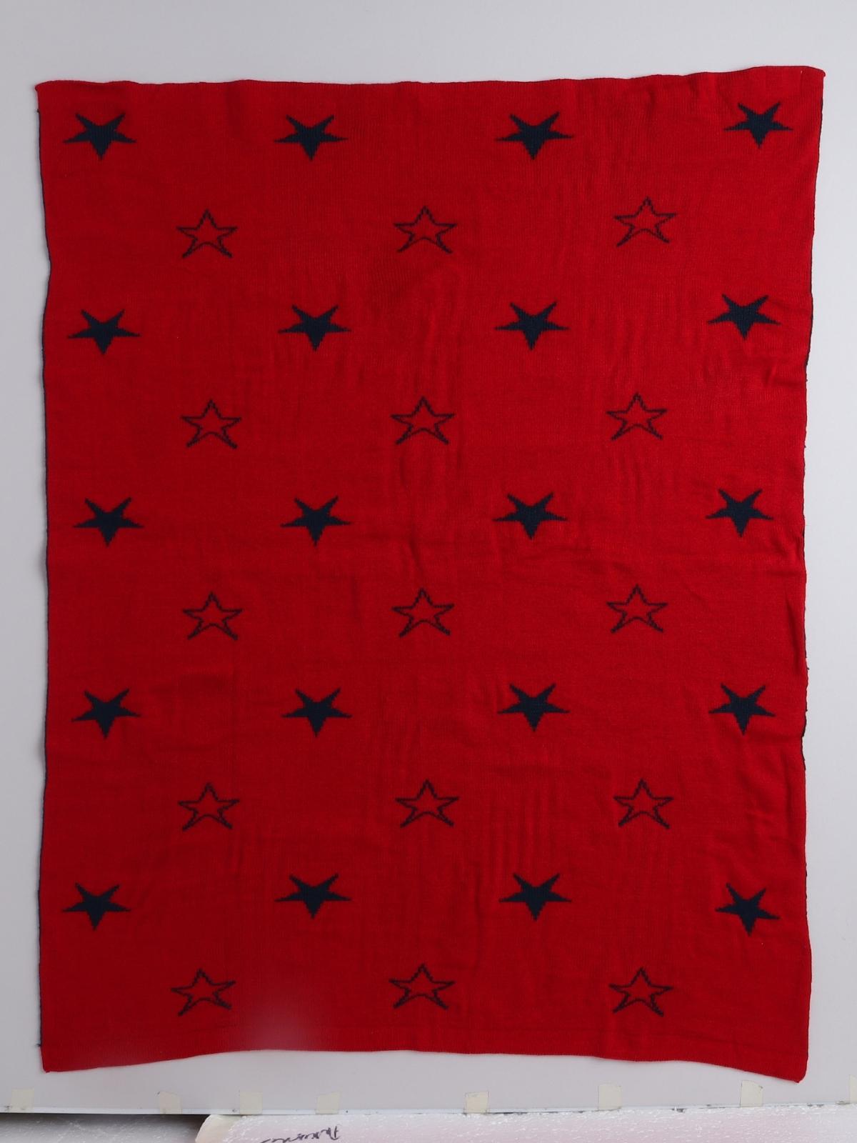 Baby Wool Star Design Reversible Blanket