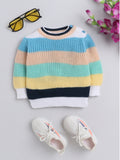 Chic Color Block Baby Sweater