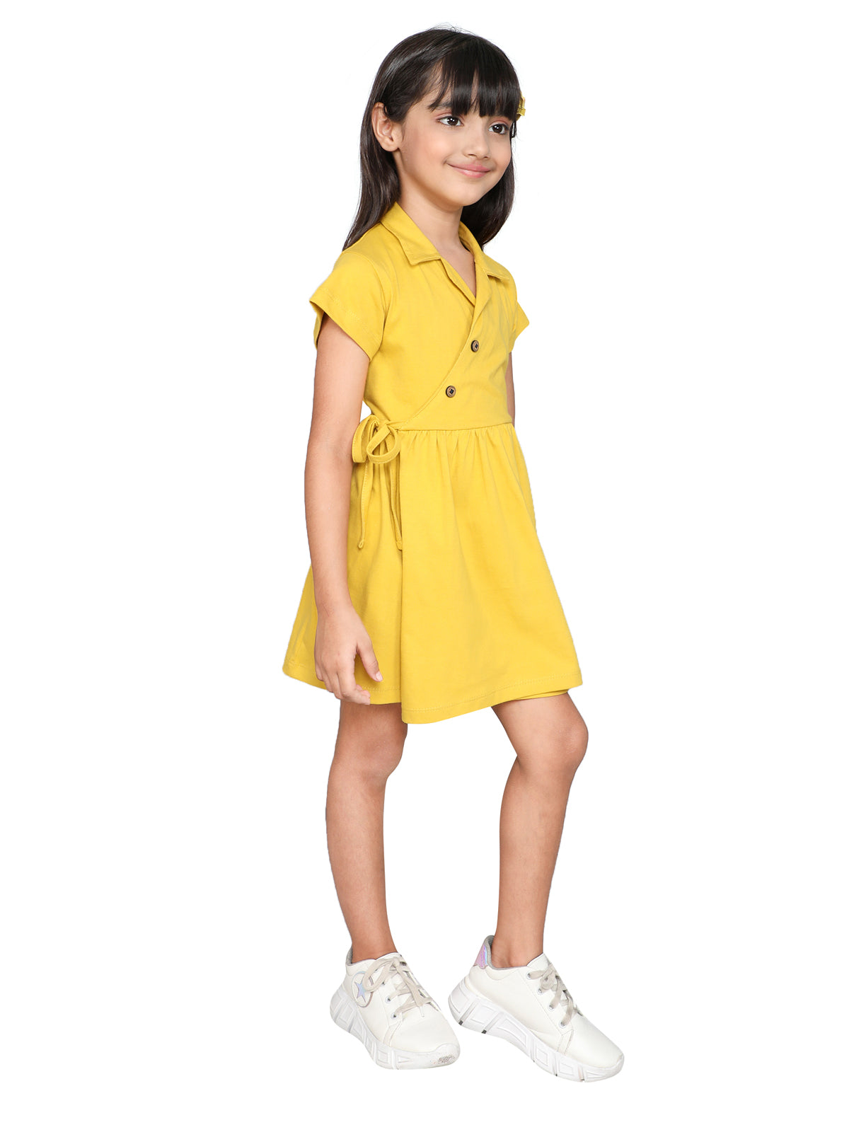 Twirl Time Collared Wrap Frock