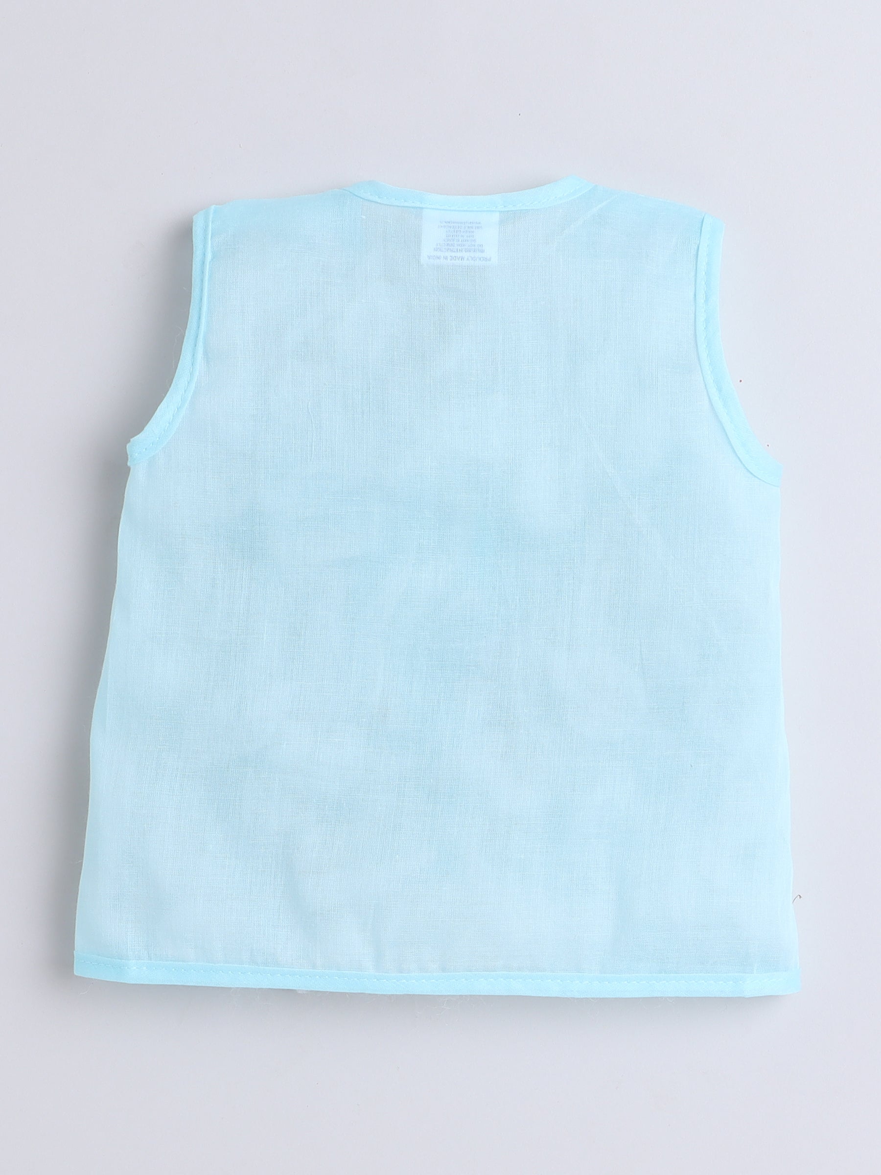 Organic Mulmul Hospital Safe Vest - (0-3M)