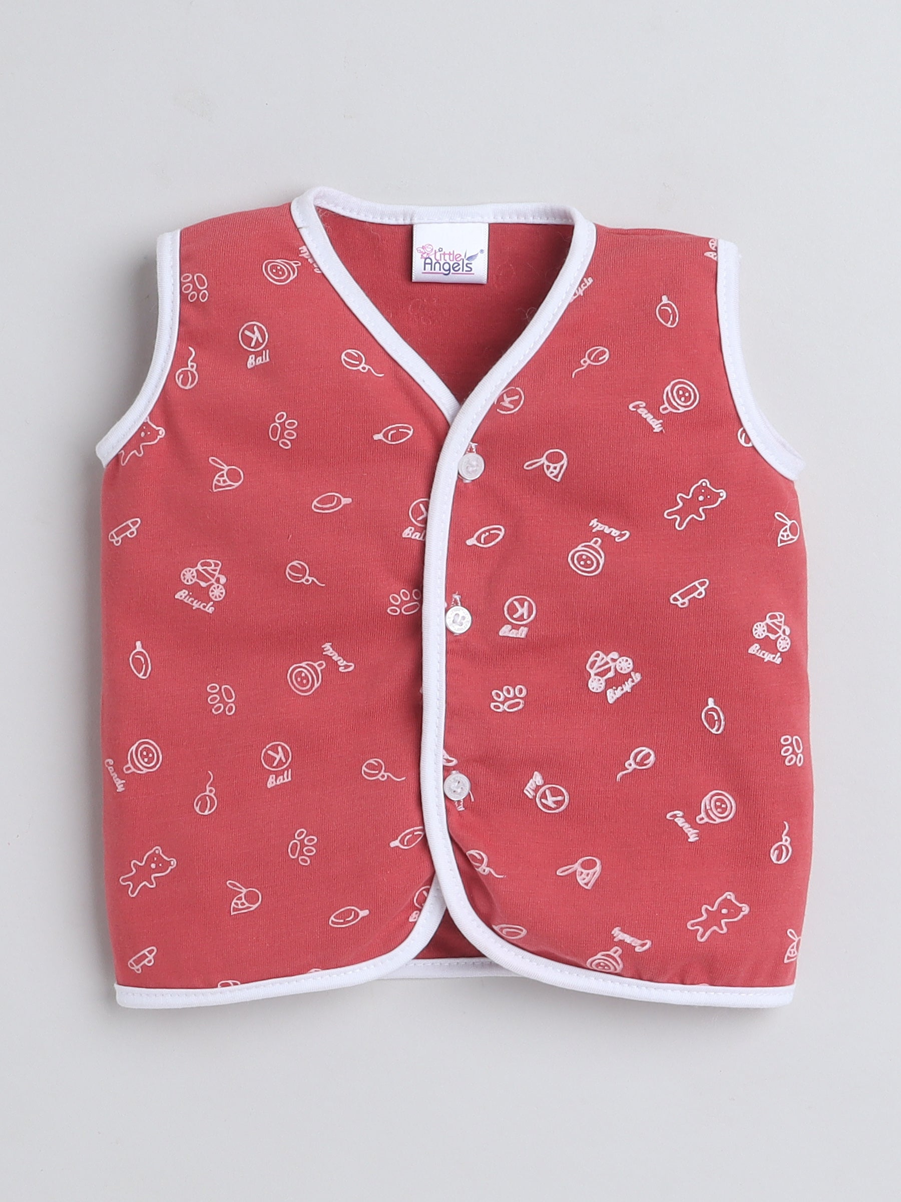 Tiny Tales Printed Sleeveless vests