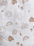 Cute Doodle Print Jhabla & Shorts Set