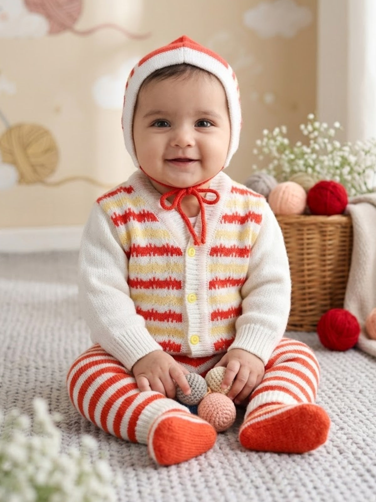 Candy Stripes Snuggle Sweater Set