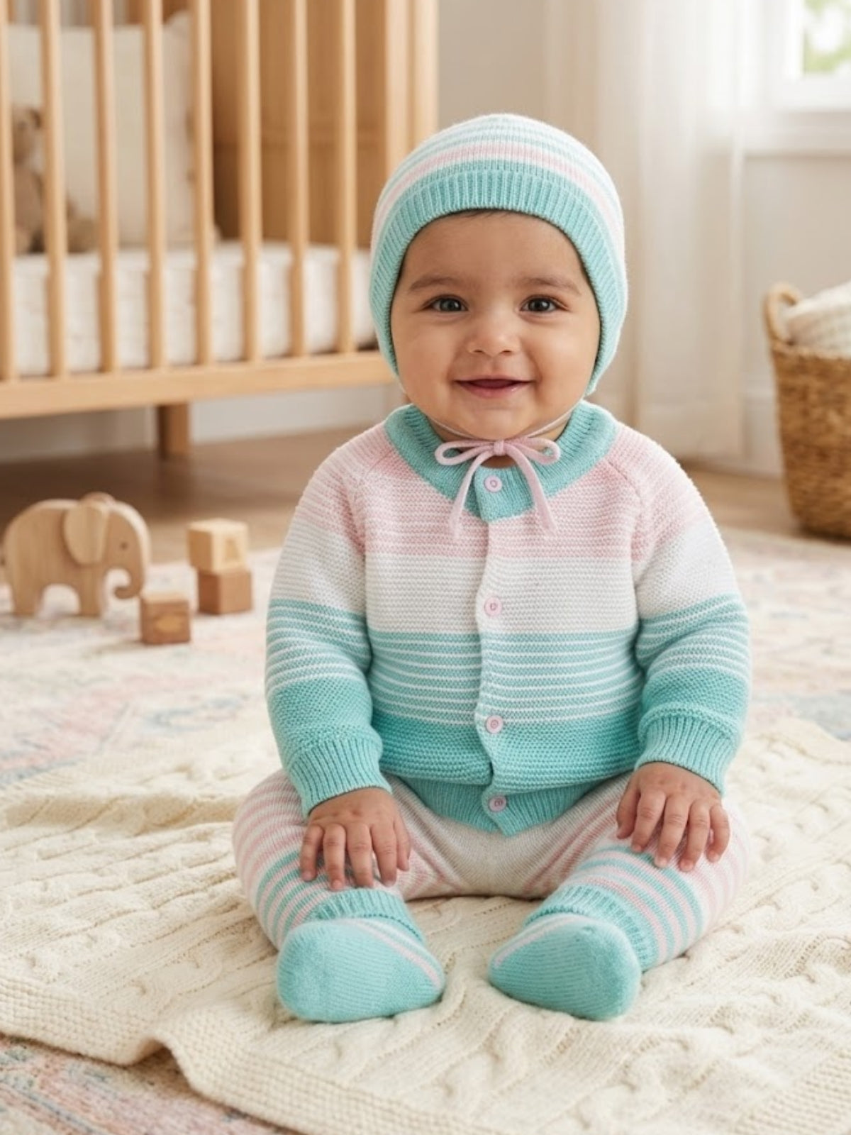 Tiny Sailor Stripes Sweater Set