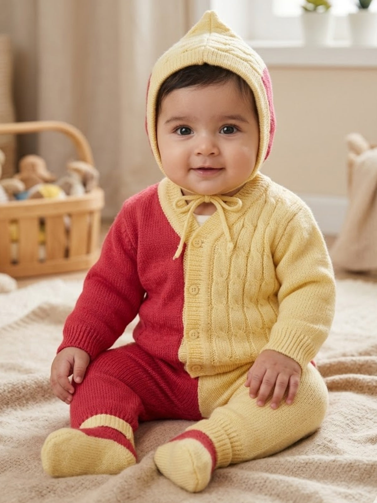 Candy Crush Baby Sweater Set