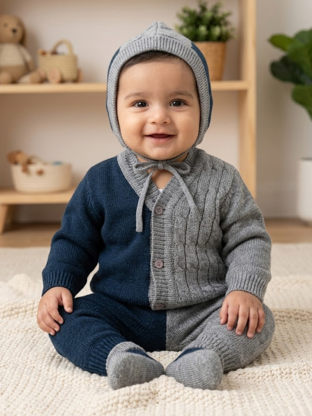 Candy Crush Baby Sweater Set