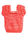 Baby Wool Sleeveless Baby Sweater/Vest – Red (0–12 M)