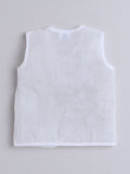 White Mulmul Baby Vest Combo Set – Pack of 2