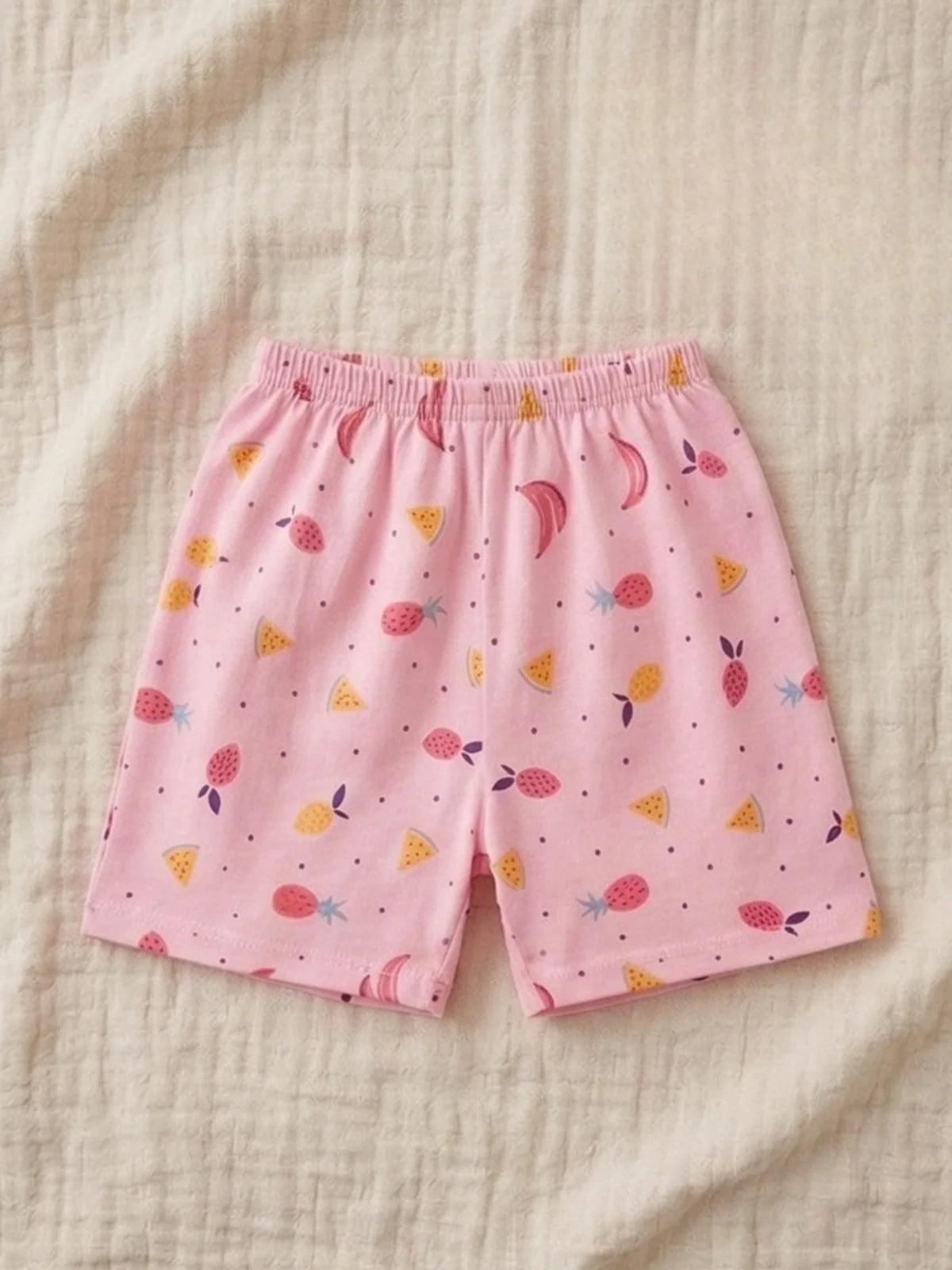 Fruit Print Baby Shorts Combo – Pack of 2