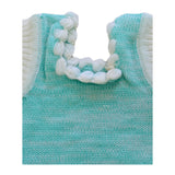 Woolen Sleeveless Baby Vest – Green (0–12 M)