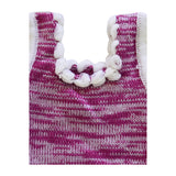 Woolen Sleeveless Baby Vest – Wine (0–3 M)