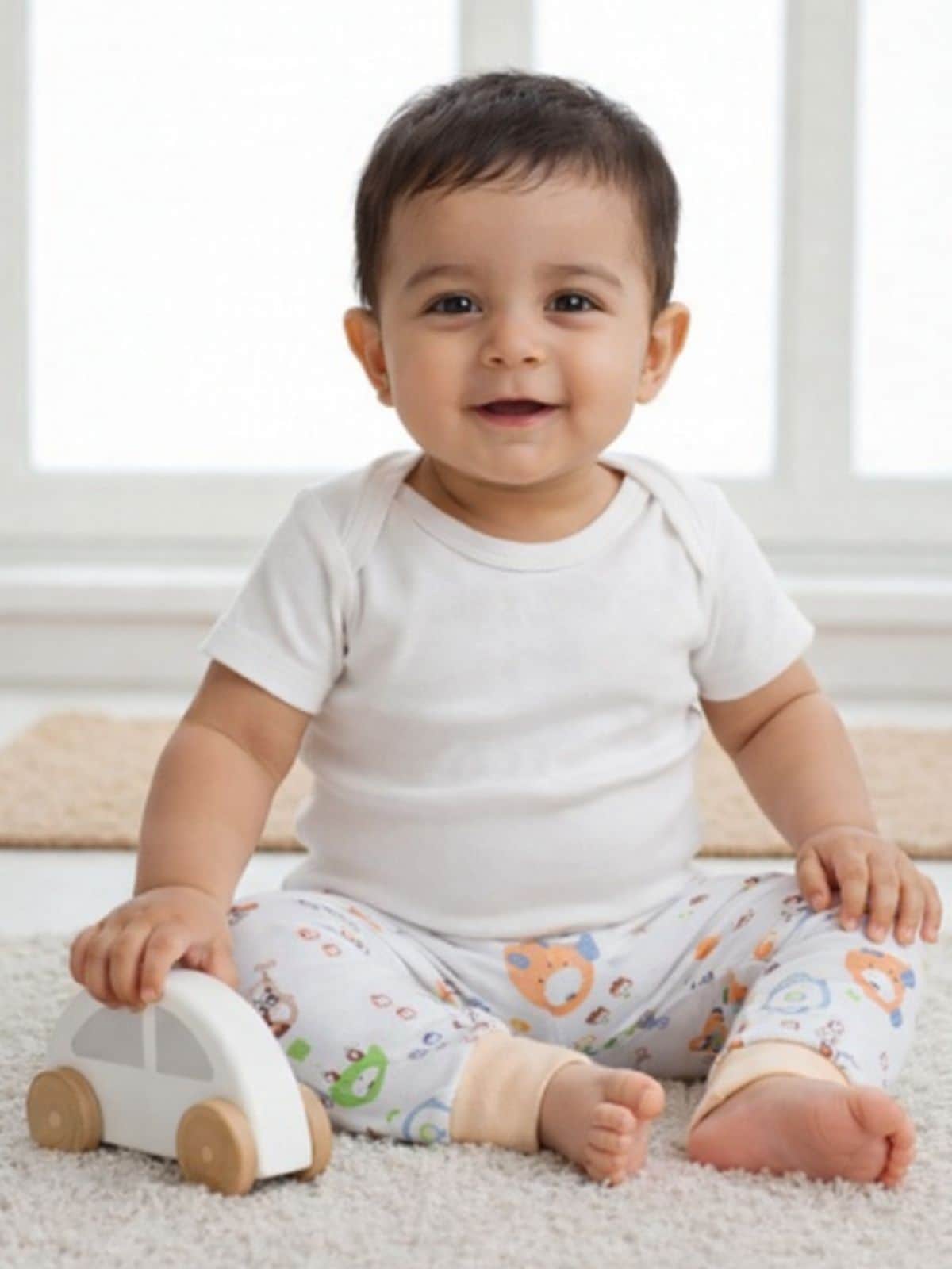 Little Angels Baby Cotton Printed Pajama Pant – Soft Car Print Baby Cotton Printed Pajama Pant – Soft Car Print