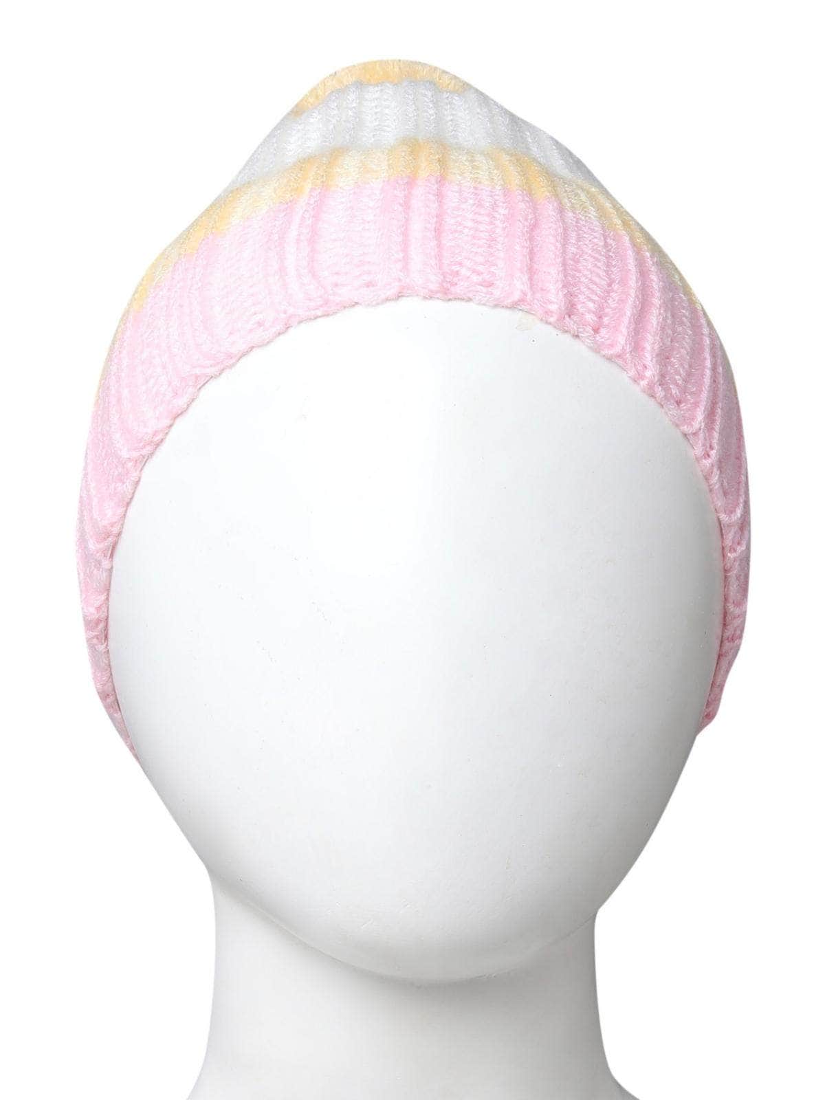 Little Angels Ribbed Pom Pom Cold Weather Cap Beanie Ribbed Pom Pom Cold Weather Cap