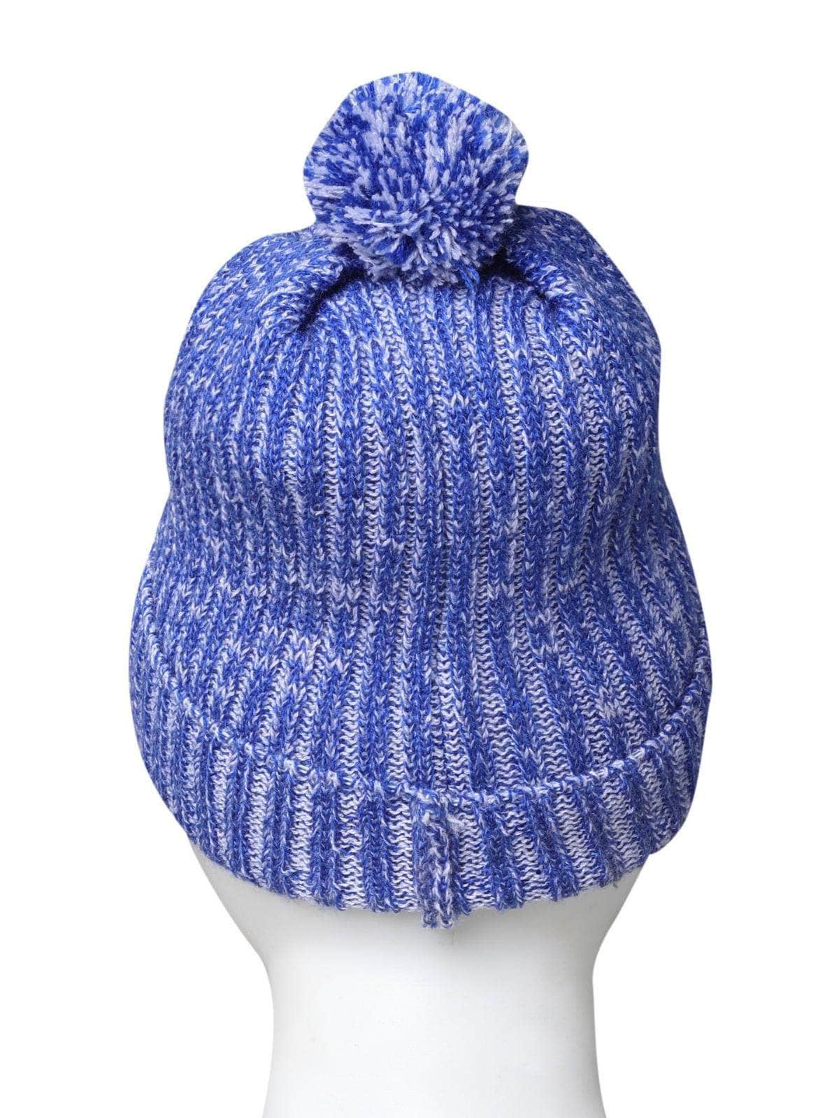 Little Angels Ribbed Pom Pom Cold Weather Cap Beanie Ribbed Pom Pom Cold Weather Cap
