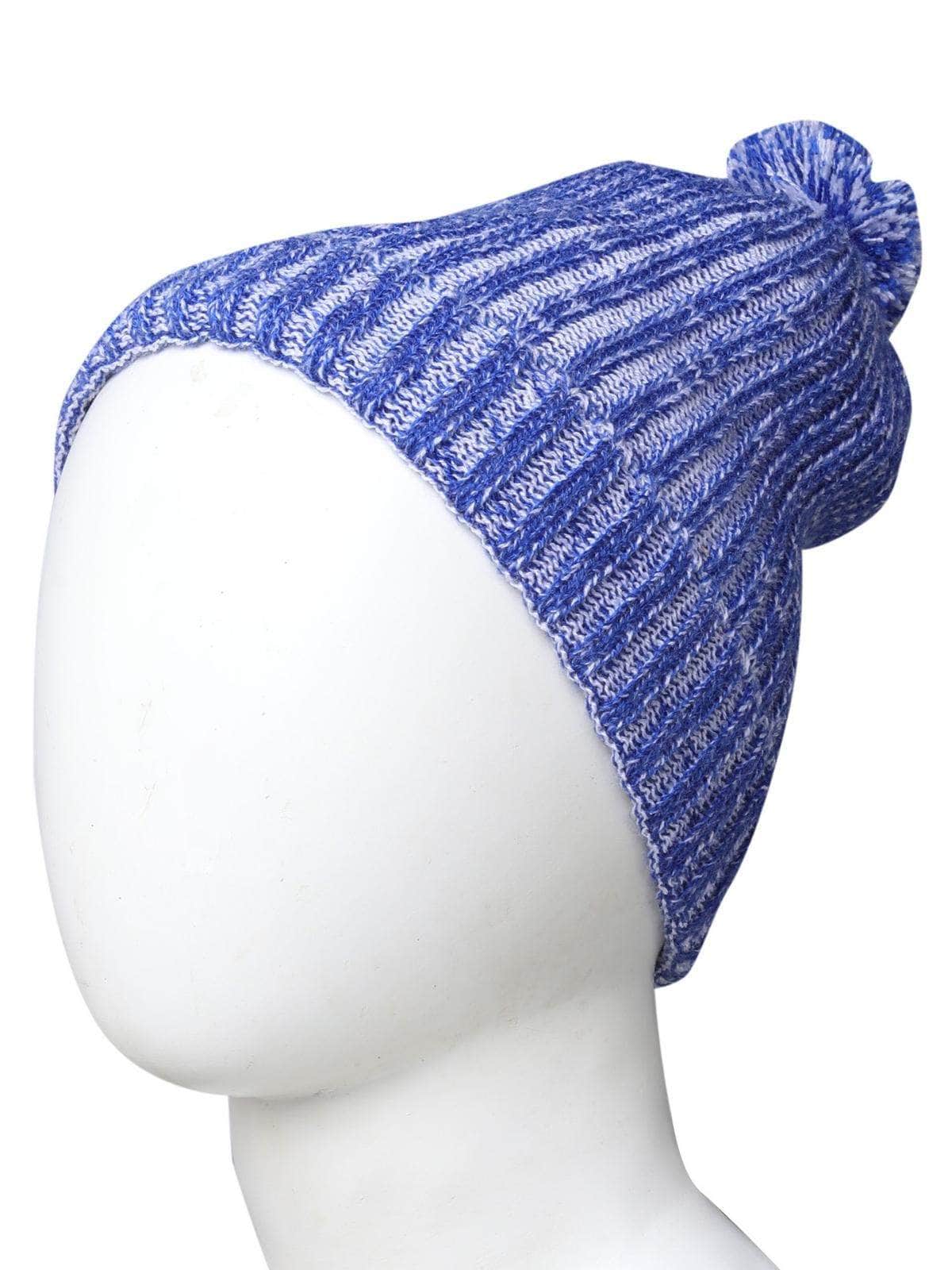Little Angels Ribbed Pom Pom Cold Weather Cap Beanie Ribbed Pom Pom Cold Weather Cap