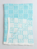 Little Angels Little Angels Reversible Blanket Woollen Perfect Nursery Essential with Leaf Design Baby Green & White Blanket Blanket & Swaddle 2 in 1 Blue & White Reversible Leaf Design Blanket 0-2Y / Green & White / Baby Wool