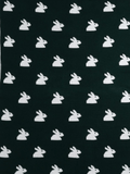 Little Angels Little Angels Reversible Blanket Woollen Perfect Nursery Essential with Rabbit Design Green & White Blanket Blanket & Swaddle 2 in 1 Green & White Reversible Rabbit Design Blanket 0-2Y / Green & White / Baby Wool