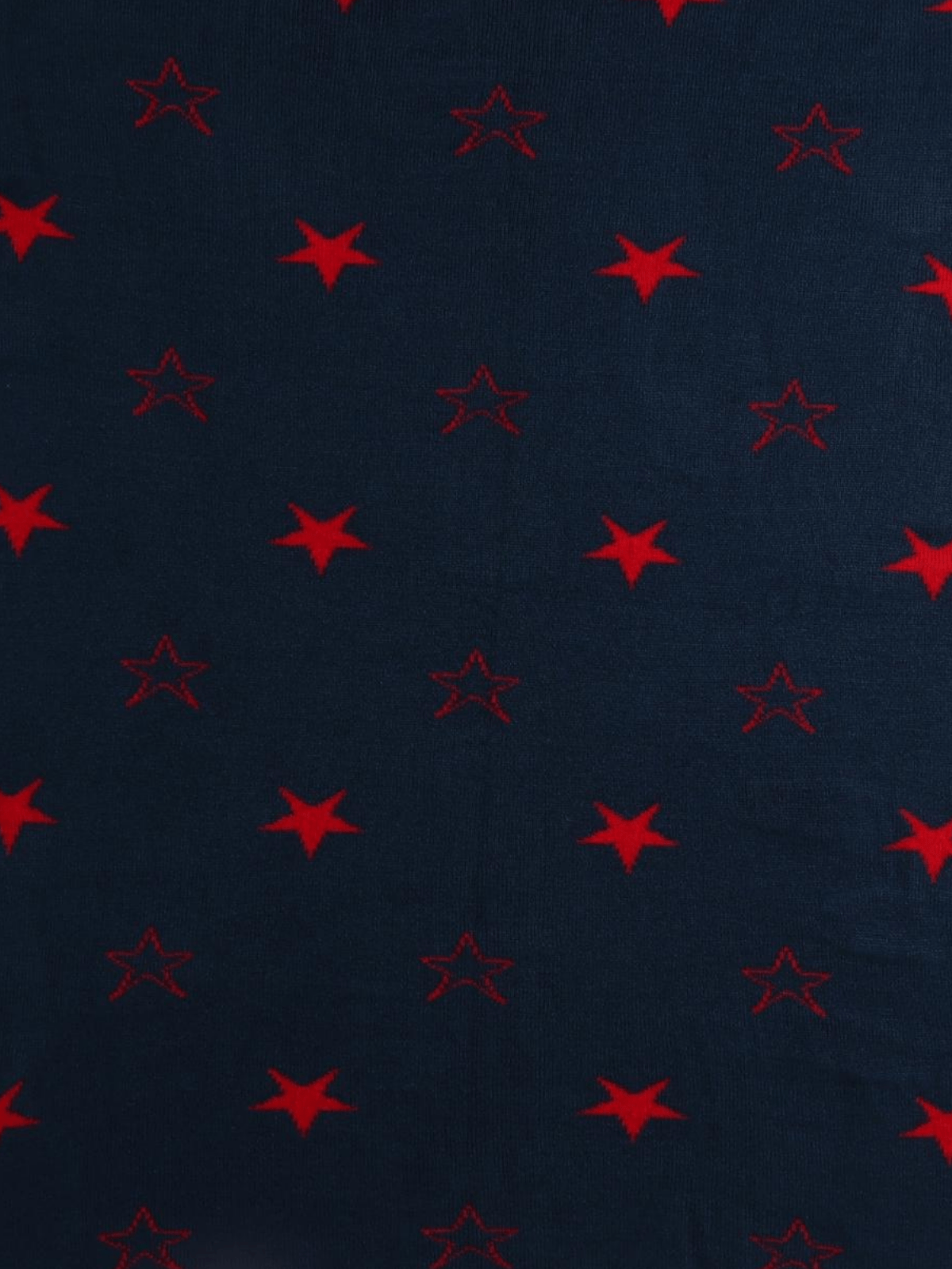 Little Angels Little Angels Reversible Blanket Woollen Perfect Nursery Essential with Stars Red & Navy Blue Blanket Blanket & Swaddle 2 in 1 Red & Navy Reversible Star Design Blanket 0-2Y / Red & Navy Blue / Baby Wool