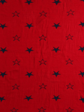 Little Angels Little Angels Reversible Blanket Woollen Perfect Nursery Essential with Stars Red & Navy Blue Blanket Blanket & Swaddle 2 in 1 Red & Navy Reversible Star Design Blanket 0-2Y / Red & Navy Blue / Baby Wool