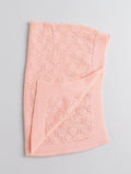 Little Angels Little Angels Baby Blanket Woollen Perfect Nursery Essential with Lace Design Peach Blanket Blanket & Swaddle Blankets, Bows, and Baby Glow 0-1Y / Peach / Baby Wool