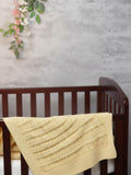 Little Angels Little Angels Premium Soft Knitted Baby Blanket - Yellow Blanket & Swaddle Fierce Warmth, Softly Delivered Blanket 0-2Yr / Yellow / Baby Wool