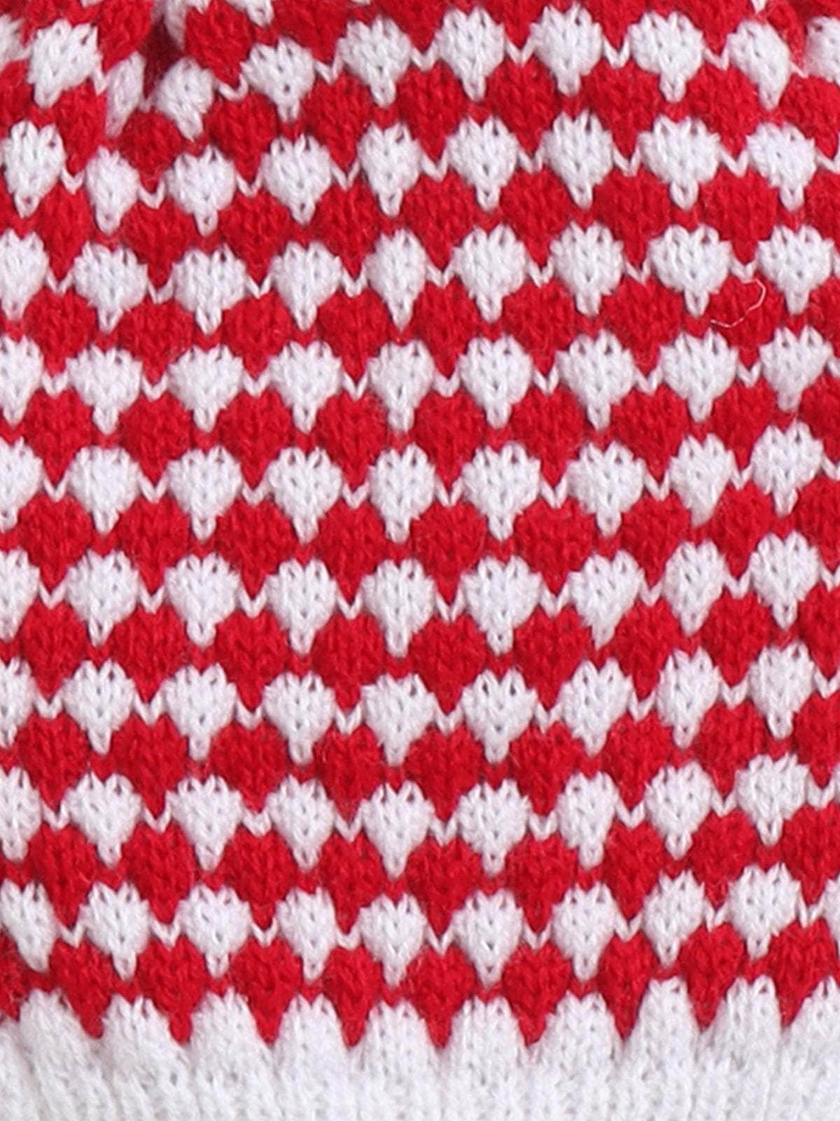 Little Angels Candy Cane Cozy Baby Set Cap, Socks & Mittens Candy Cane Cozy Baby Set