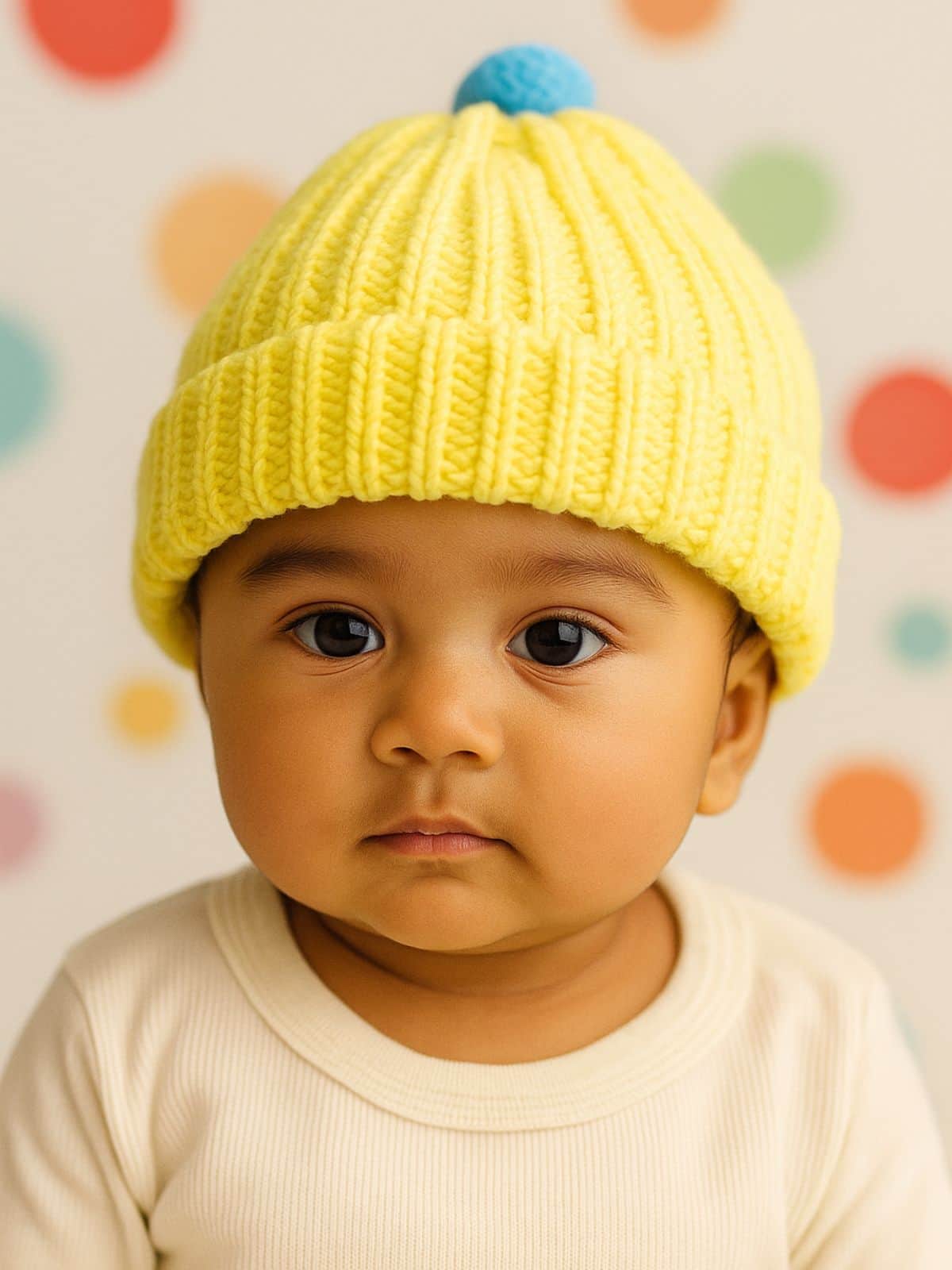 Little Angels Little Angels Baby Wool Solid Pull-On Beanie Cap with Pom Pom For Baby Boys and Girls Cap, Socks & Mittens Snug & Stylish Beanie With Charm