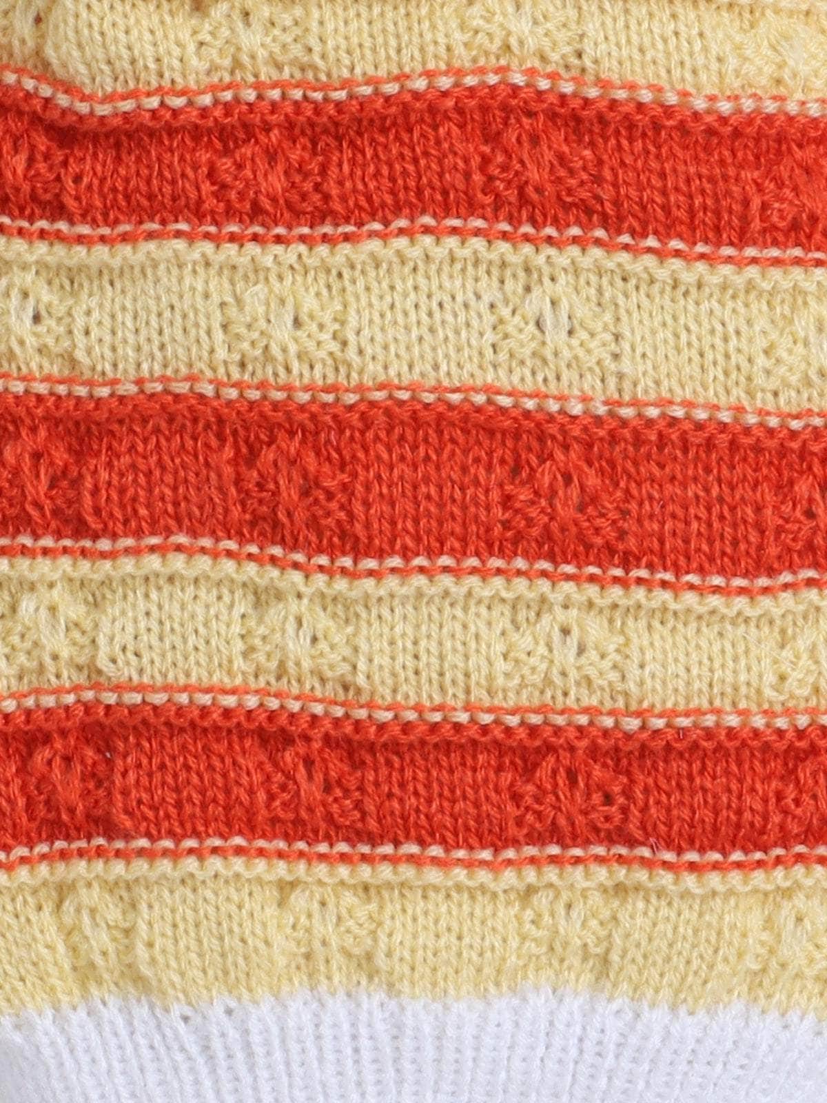 Little Angels Snuggle Sweet Striped Knit Set Cap, Socks & Mittens Snuggle Sweet Striped Knit Set