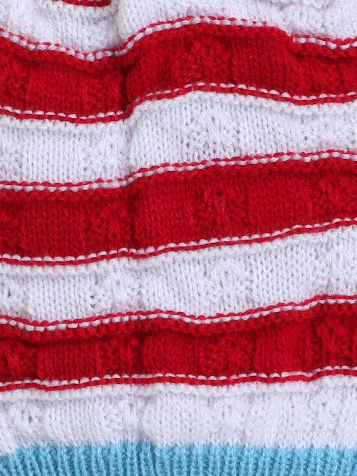 Little Angels Snuggle Sweet Striped Knit Set Cap, Socks & Mittens Snuggle Sweet Striped Knit Set