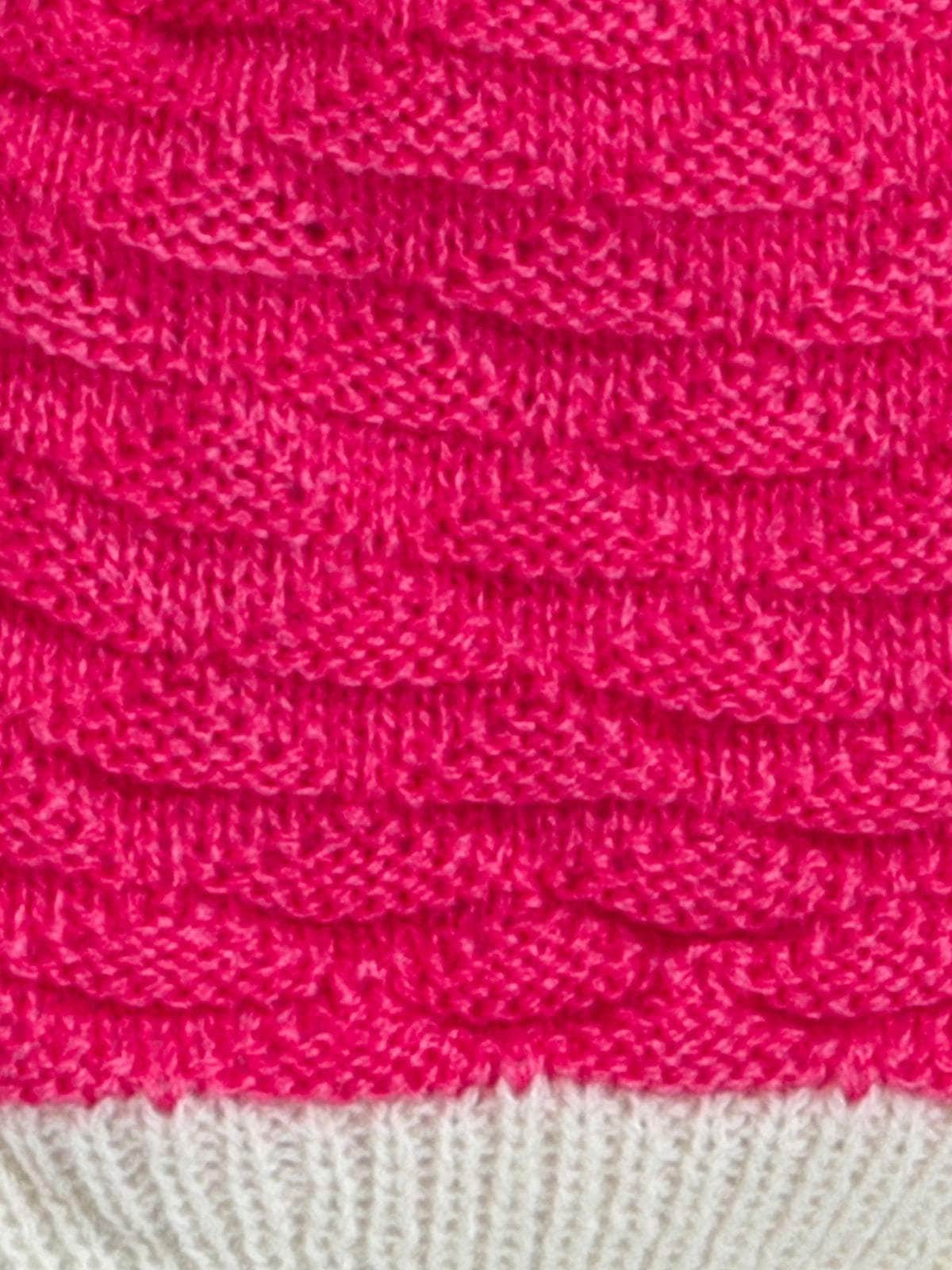 Little Angels Little Angels Baby Wool Textured Pull-On Beanie Cap with Pom Pom For Baby Girls Cap, Socks & Mittens Wavy Knit Textured Winter Cap