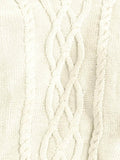 Little Angels Cozy Striped Crewneck Sweater Cardigan Cozy Striped Crewneck Sweater 6-12 M / Cream