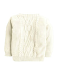 Little Angels Cozy Striped Crewneck Sweater Cardigan Cozy Striped Crewneck Sweater 6-12 M / Cream