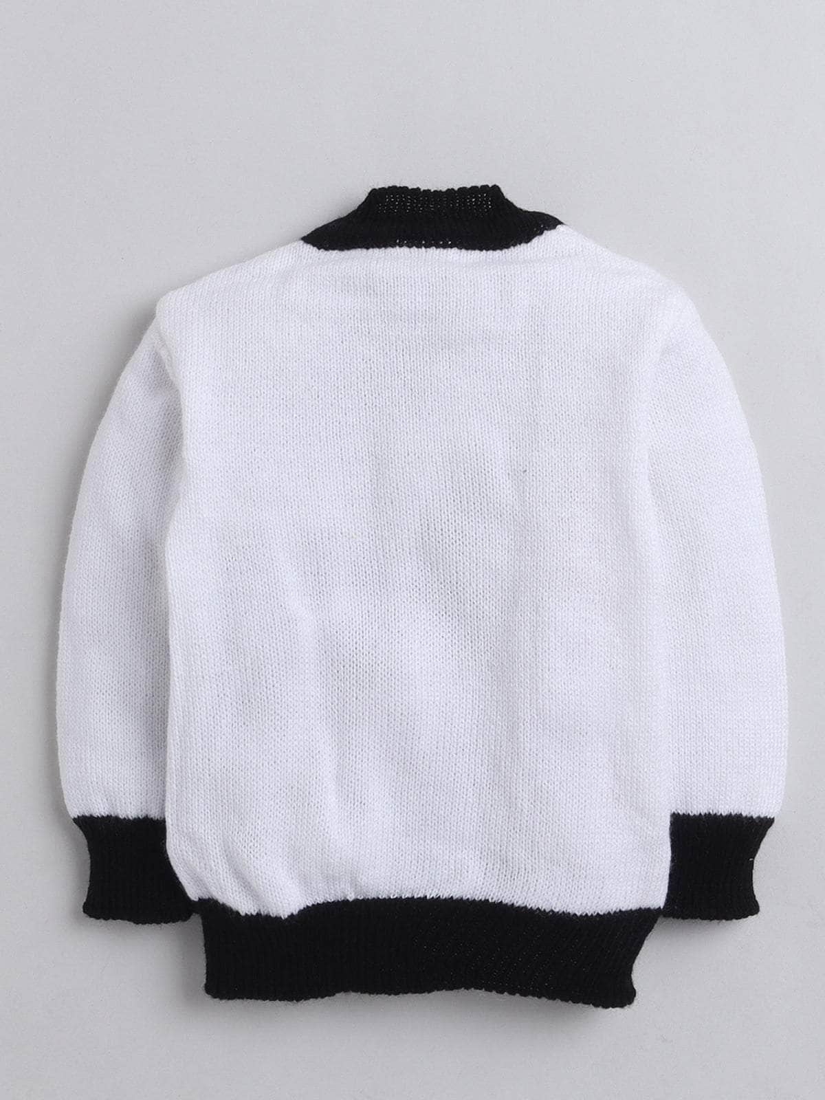Little Angels Little Angels Baby Wool V-Neck Full Sleeves Color-Block Cardigan Sweater For Baby Boys and Girls Cardigan Kaleido Knit: Bold & Bright Cardigan