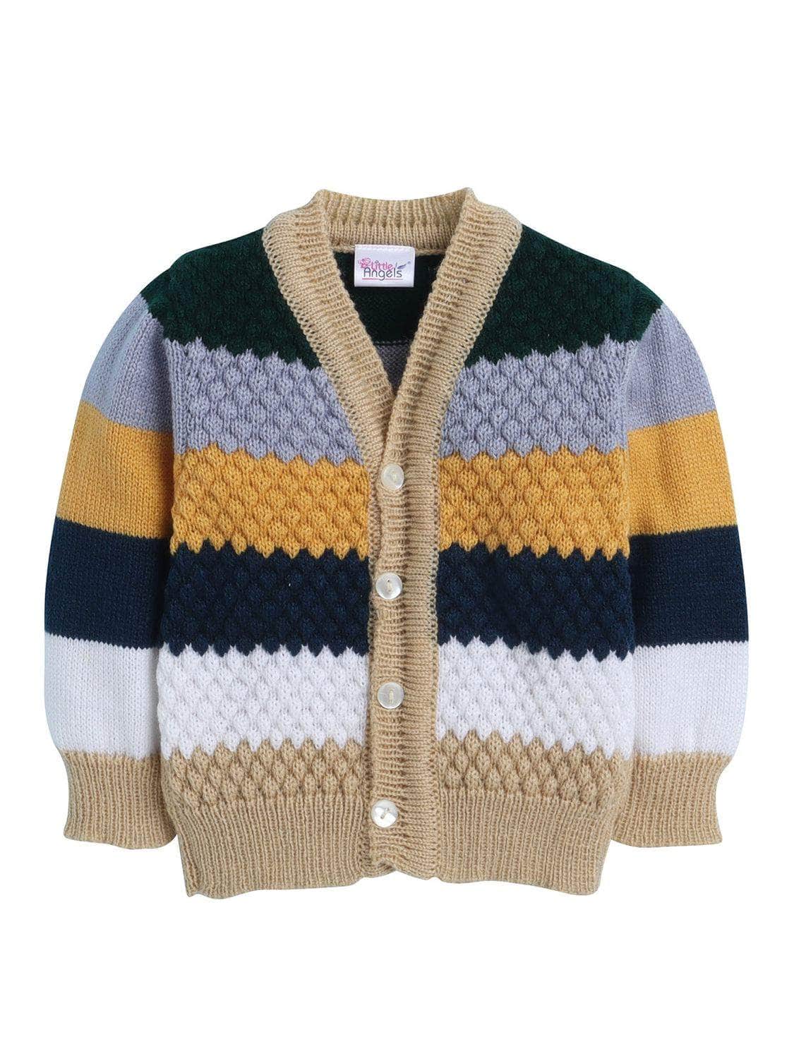 Little Angels Tiny Trendsetter Multicolor Baby Cardigan Cardigan Tiny Trendsetter Multicolor Baby Cardigan